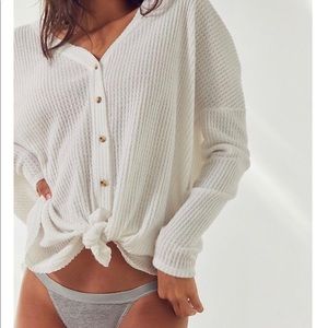 Urban Outfitters Jojo Button Front Thermal